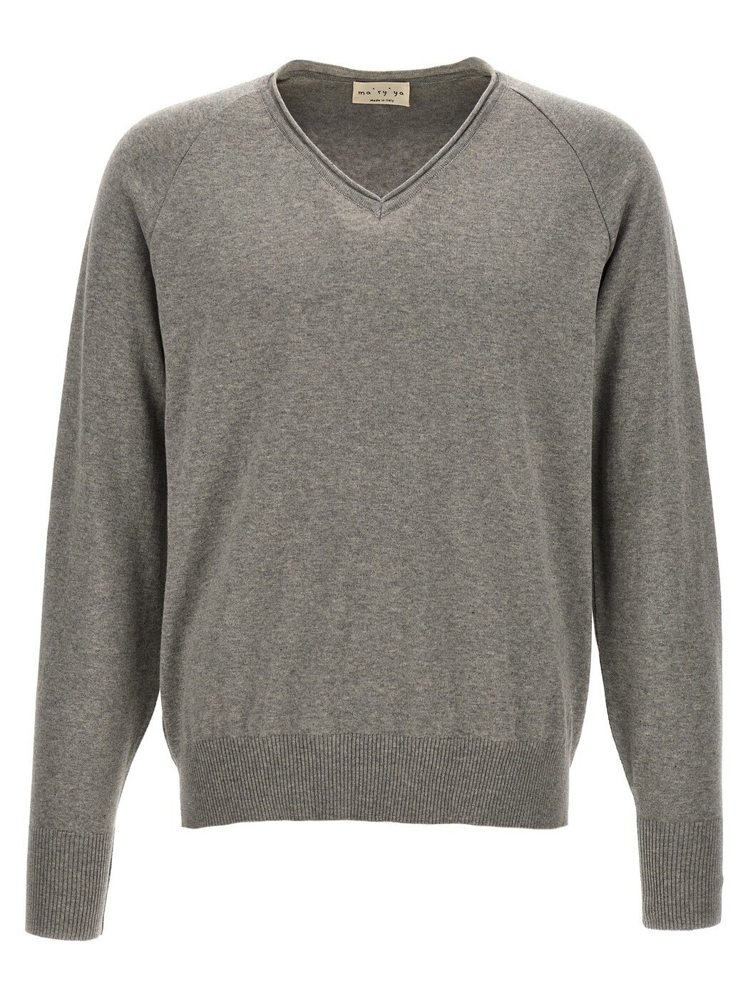 聖処女マリア MA\u0027RY\u0027YA プルオーバー 編み物御召しもの メンズ 薄墨色 Knitwear V-neck sweater YMK042E4 Gray 関税 貨物輸送無料 2024SS ju