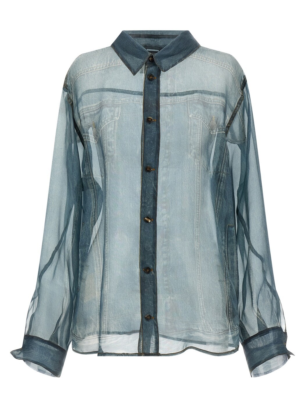 ハイクレ HAIKURE シャツ レディース ブルー Shirts 'Maya' shirt HEW06103OR002PR002PR002 Blue 関税 送料無料 2026SS ju|BRANDSHOP「il Tesoro」