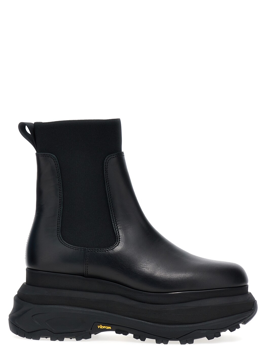 サカイ SACAI ブーツ レディース ブラック Boots Chelsea leather ankle boots SCW258001 Black 関税 送料無料 2025AW ju｜BRANDSHOP「il Tesoro」