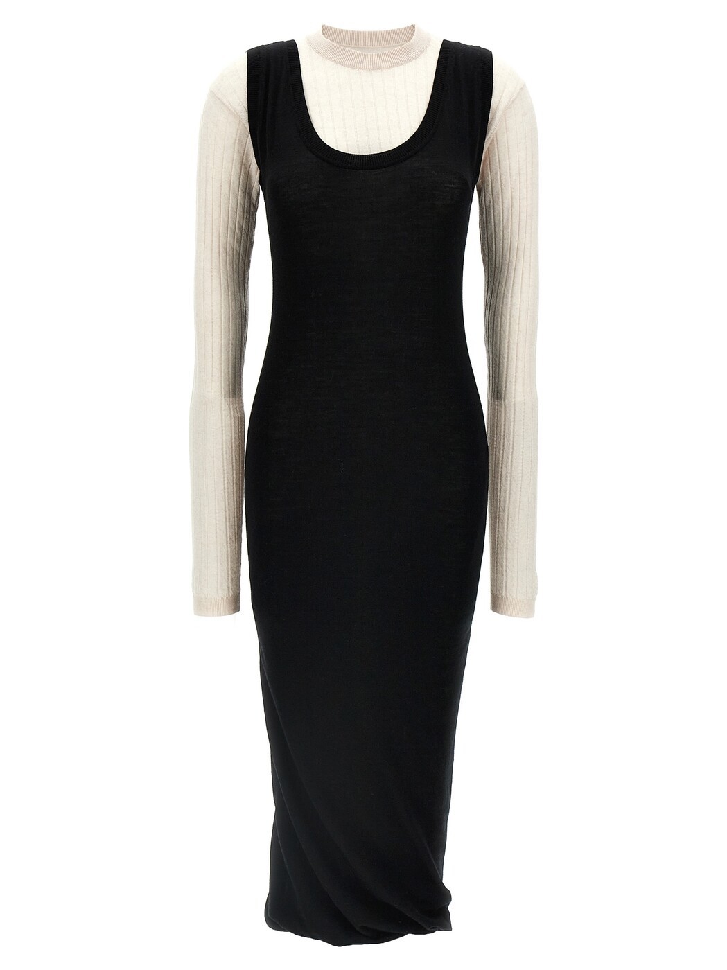 マルニ MARNI ワンピース ドレス レディース ホワイト Dresses Multi-layered dress ABMD0229Q0UFW531BIN99 White/Black 関税 送料無料 2024AW ju|BRANDSHOP「il Tesoro」