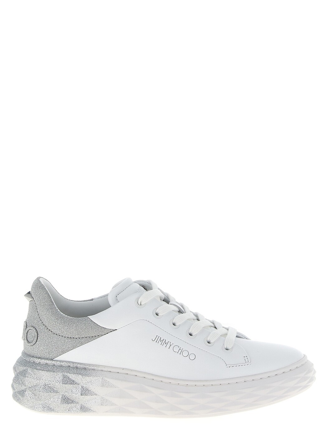 ジミーチュウ JIMMY CHOO スニーカー レディース しろがね色 Sneakers \u0027Diamond Maxi F II\u0027 sneakers DIAMONDMAXIVWHITESILVER Silver 関税 貨物輸送無料 2025AW ju
