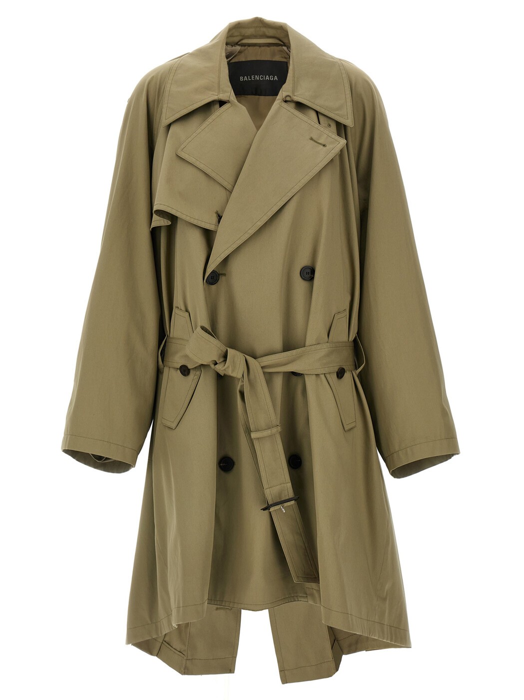 バレンシアガ BALENCIAGA トレンチコート 厚地の外套 レディース ベージュ Coats and trench coats \u0027Draped Neck\u0027 trench coat 839117TSP139772 Beige 関税 貨物輸送無料 2025AW ju