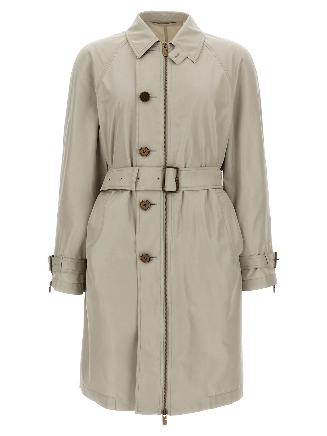 バーバリー BURBERRY トレンチ 厚地の外套 メンズ 薄墨色 Coats and Trench Car coat silk 8107233CASTLE Gray 関税 貨物輸送無料 2025SS ju