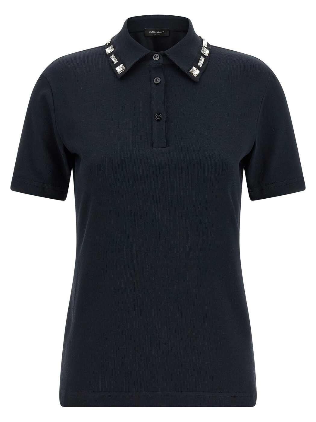ファビアナ フィリッピ FABIANA FILIPPI スポーツシャツ レディース 青碧 Polo Crystal collar polo shirt JED266F138L9085146 Blue 関税 貨物輸送無料 2026SS ju