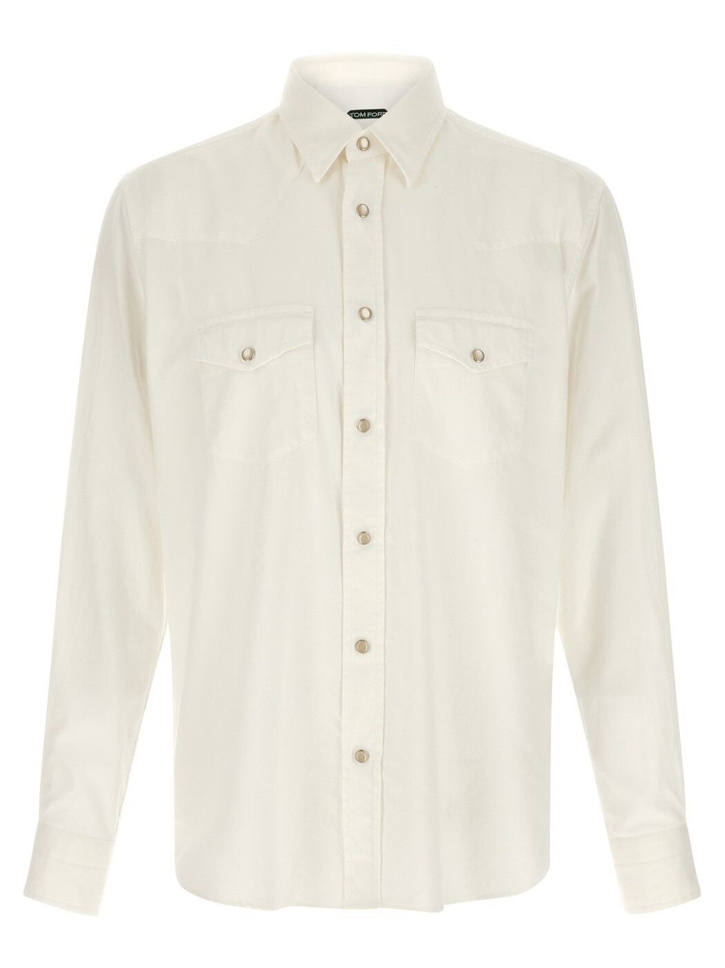 トム フォード TOM FORD シャツ メンズ ホワイト Shirts 'Western' shirt HDS001FMC296WAB White 関税 送料無料 2026SS ju｜BRANDSHOP「il Tesoro」
