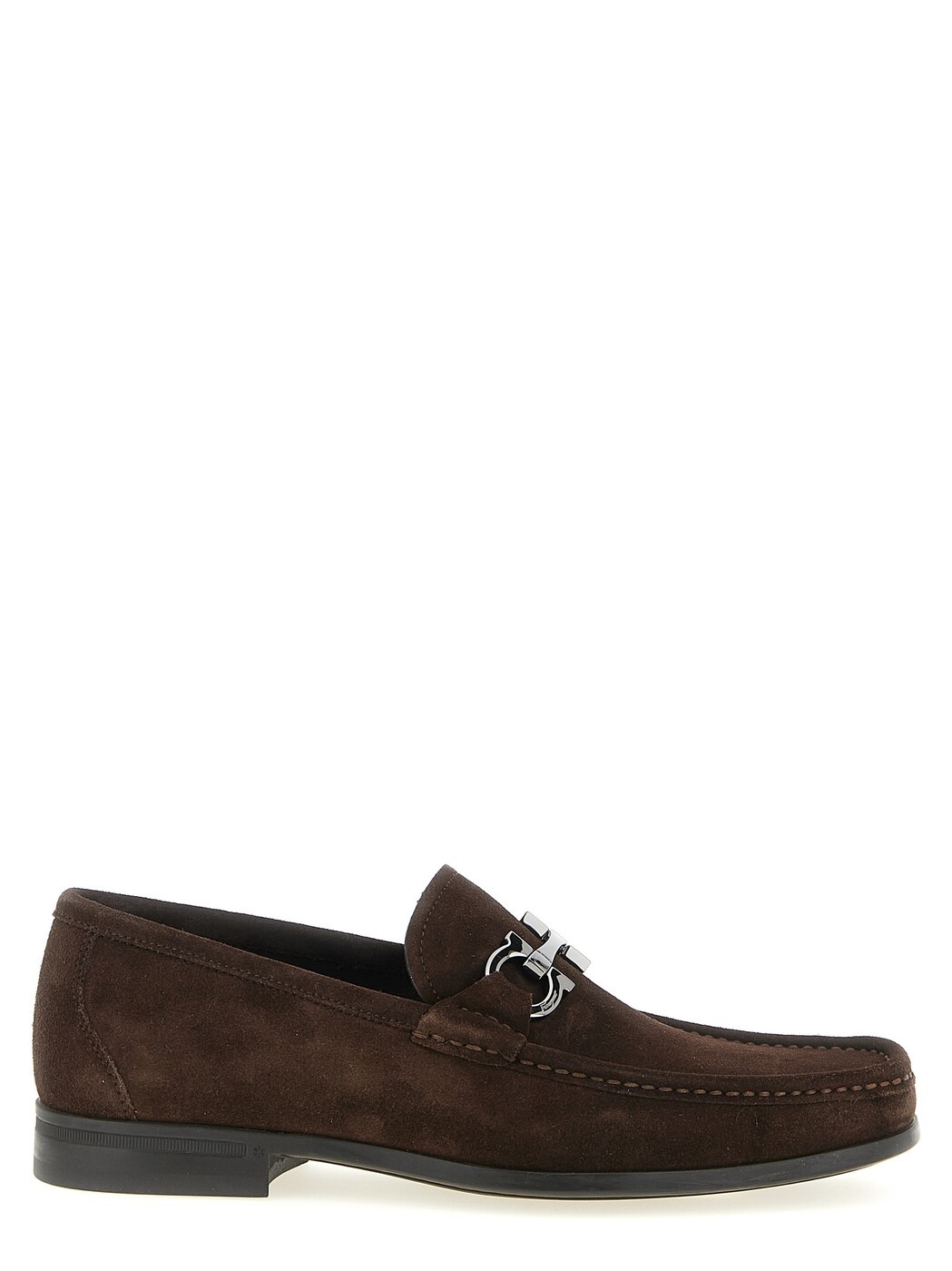 フェラガモ FERRAGAMO 置き目毛皮 メンズ 赤銅色 Loafers \u0027Grandioso 2\u0027 loafers 791668BARK Brown 関税 貨物輸送無料 2026SS ju