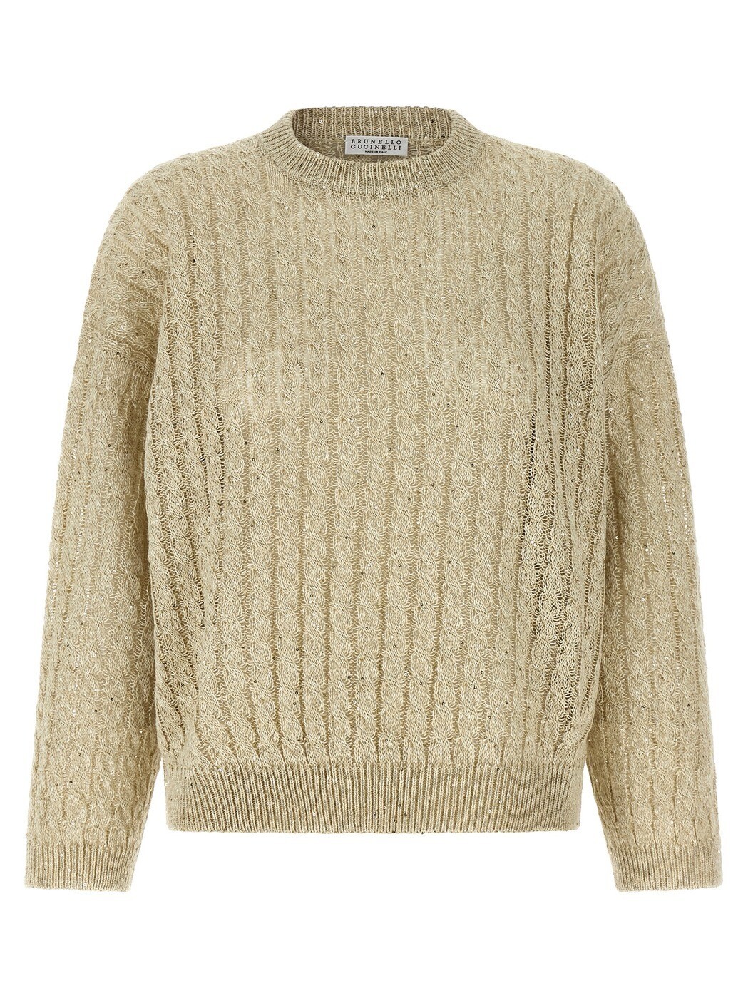 ブルネロクチネリ BRUNELLO CUCINELLI スウェーター 編み物お召しもの レディース ベージュ Knitwear \u0027Dazzling Cable\u0027 sweater MCO559710C8925 Beige 関税 貨物輸送無料 2026SS ju