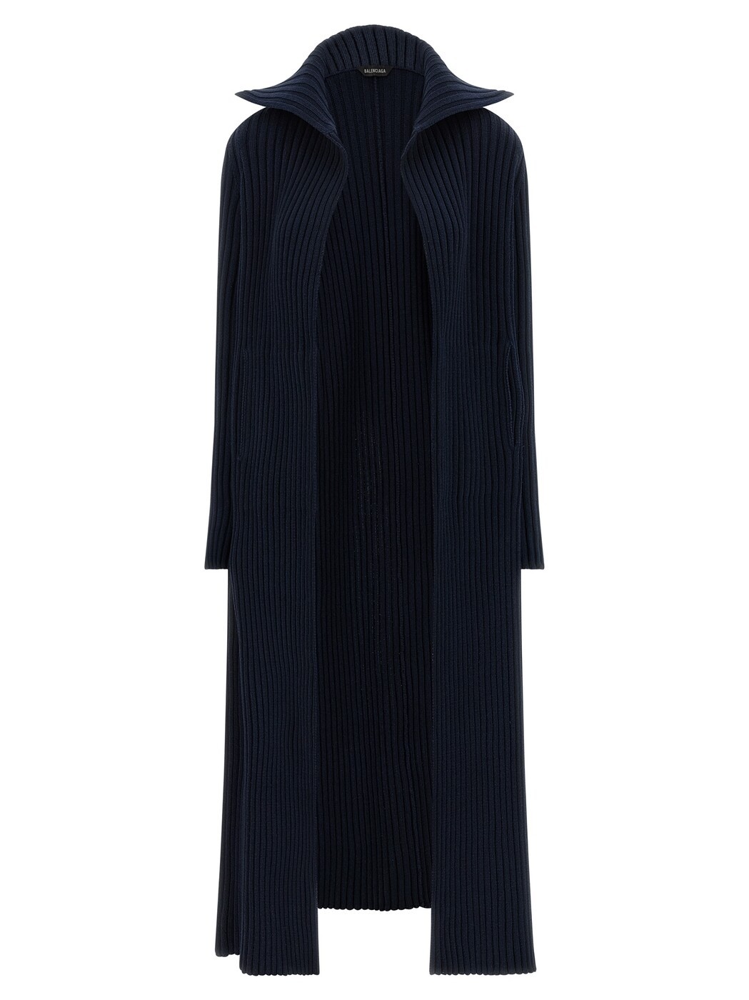 バレンシアガ BALENCIAGA スウェーター 編み物お召しもの レディース 青色 Knitwear Ribbed cardigan 849997T34148806 Blue 関税 貨物輸送無料 2025AW ju