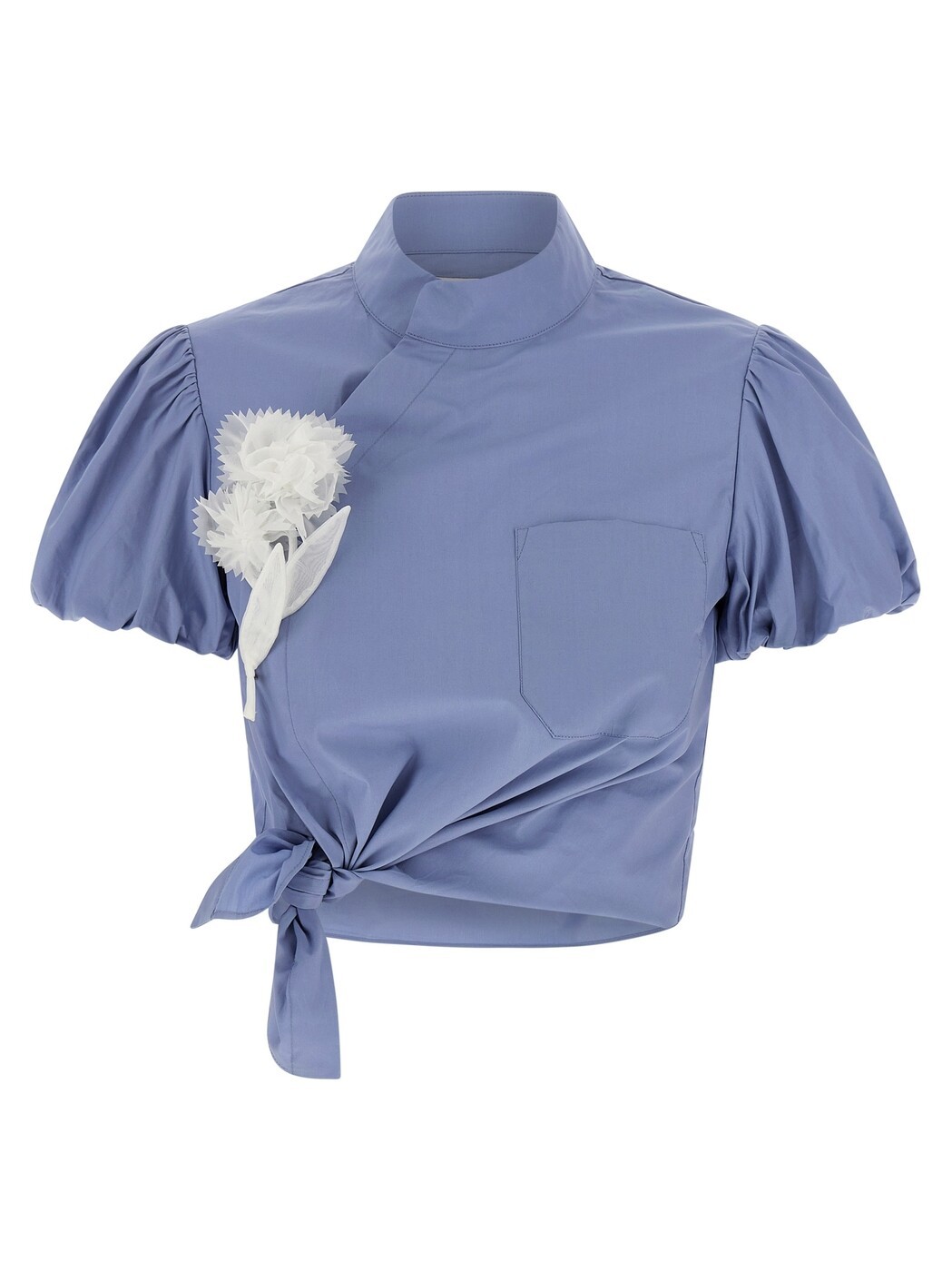 セルフ ポートレート SELF PORTRAIT Tシャツ トップス レディース ブルー T-shirts and tops 'Blue Cotton Tie Side' top RS26552TBLBLUE Light Blue 関税 送料無料 2026SS ju|BRANDSHOP「il Tesoro」
