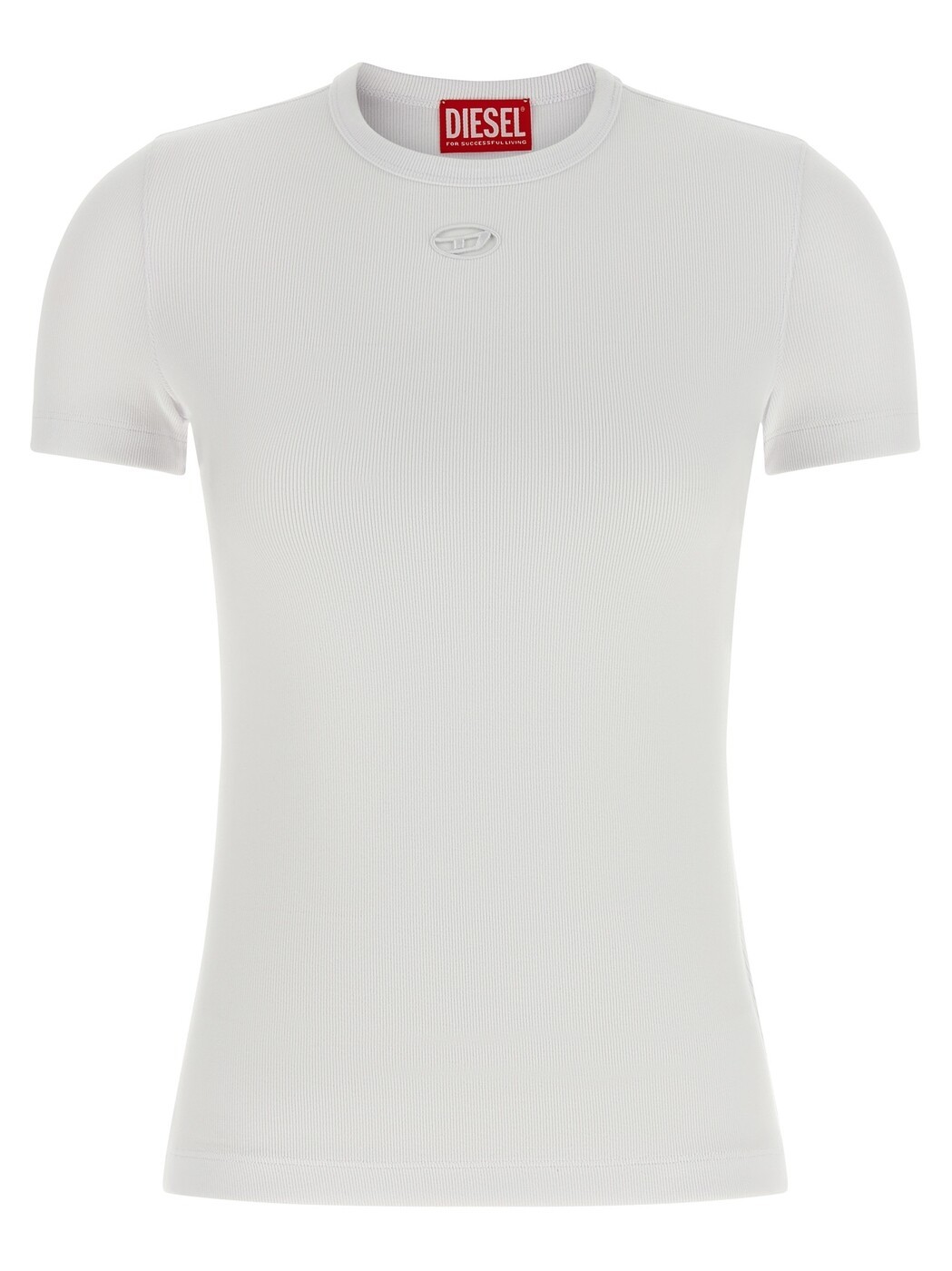 ディーゼル DIESEL スポーツシャツ プルオーバー レディース 白いこと T-shirts and polo shirts \u0027T-Ribber-Od\u0027 T-shirt A217230EJAI100 White 関税 貨物輸送無料 2026SS ju