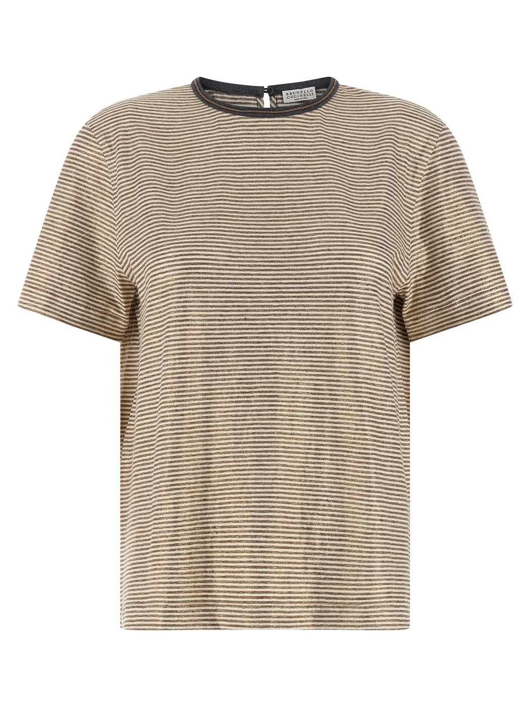 ブルネロクチネリ BRUNELLO CUCINELLI ポロシャツ Tシャツ レディース マルチカラー T-shirts and polo shirts 'Shiny Collar Detail' T-shirt MQ977DU500C2094 Multicolor 関税 送料無料 2026SS ju｜BRANDSHOP「il Tesoro」