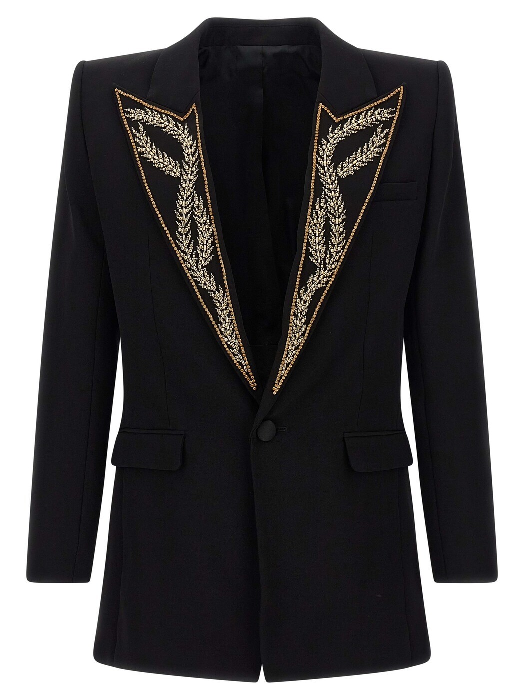 バルマン BALMAIN 上衣 メンズ 黒いこと Jackets Leaf embroidery blazer FH1SE286PD09EAD Black 関税 貨物輸送無料 2025AW ju