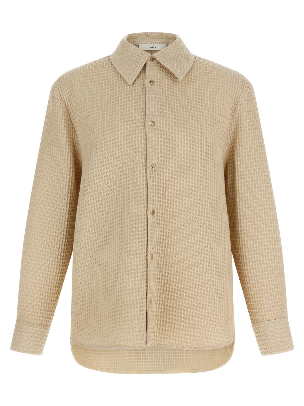 セファ SEFR シャツ メンズ ベージュ Shirts Oseary overshirt MFW25OSEARYIVORYWAFFLE Beige 関税 送料無料 2025AW ju