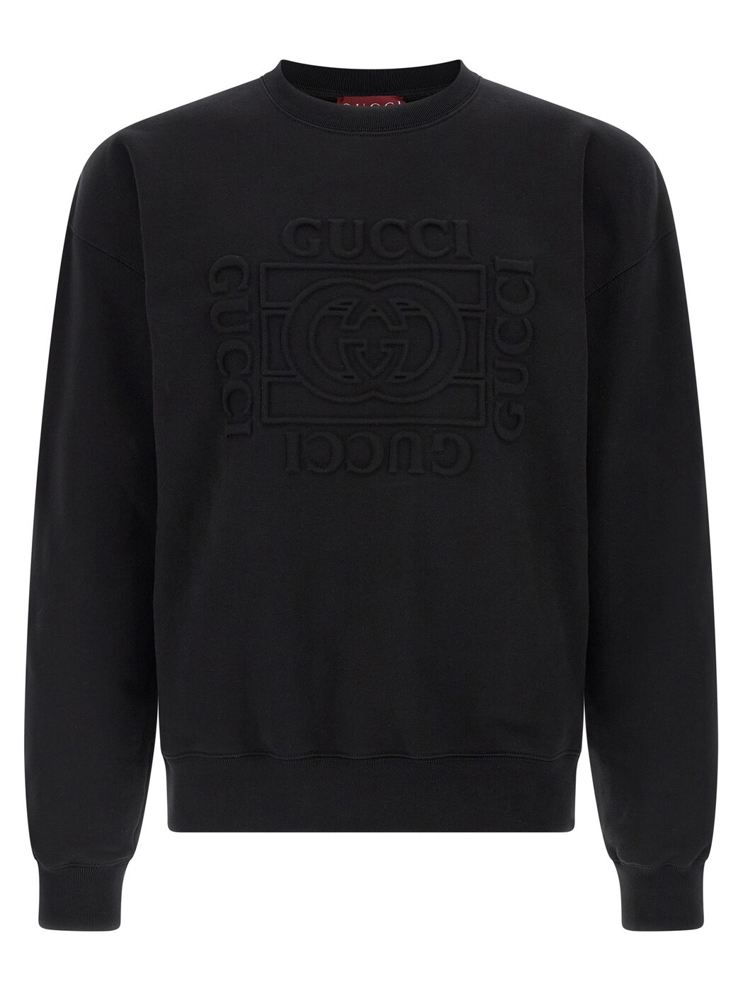 グッチ GUCCI トレイナー 調教師 メンズ 黒いこと Sweatshirts \u0027Incrocio GG\u0027 sweatshirt 795510XJHN81043 Black 関税 貨物輸送無料 2026SS ju