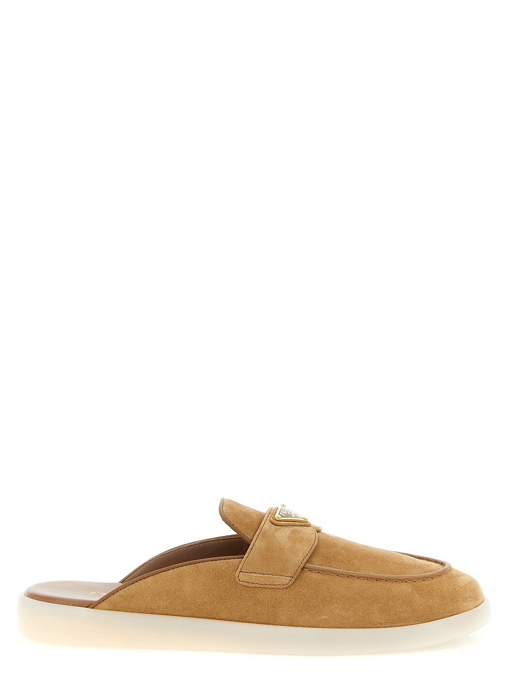 プラダ PRADA 木目細かシューズ 木目細かシューズ レディース ベージュ Flat Shoes Suede sabots 1D270NFB0253LOLF0401 Beige 関税 貨物輸送無料 2026SS ju