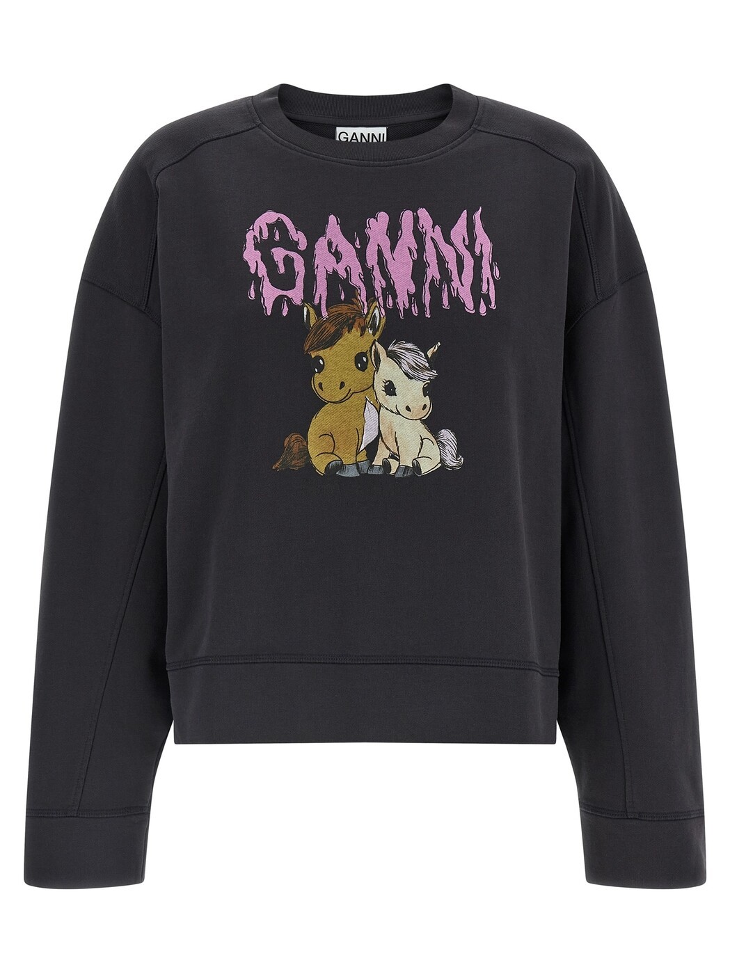 ガニー GANNI 調教師 レディース 黒いこと Sweatshirts \u0027Isoli\u0027 sweatshirt A1060018252 Black 関税 貨物輸送無料 2026SS ju