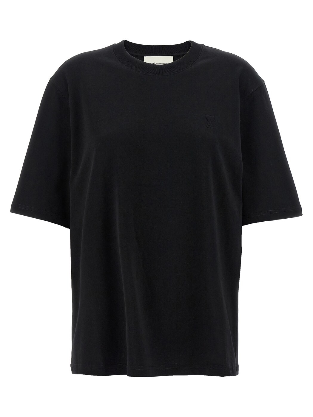 アミ パリス AMI PARIS ポロシャツ Tシャツ レディース ブラック T-shirts and polo shirts 'Ami de Coeur' T-shirt UTS341726001 Black 関税 送料無料 2026SS ju|BRANDSHOP「il Tesoro」