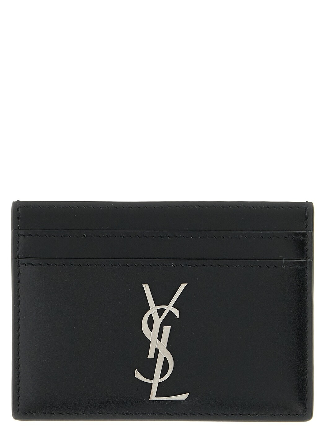 前日 サンローラン SAINT LAURENT PARIS 歌留多保持者 札入れ メンズ 黒いこと Wallets and Card Holders \u0027Monogramme\u0027 card holder 4856310SX0E1000 Black 関税 貨物輸送無料 2025AW ju メンズ財布-バッグ・小物・ブランド雑貨