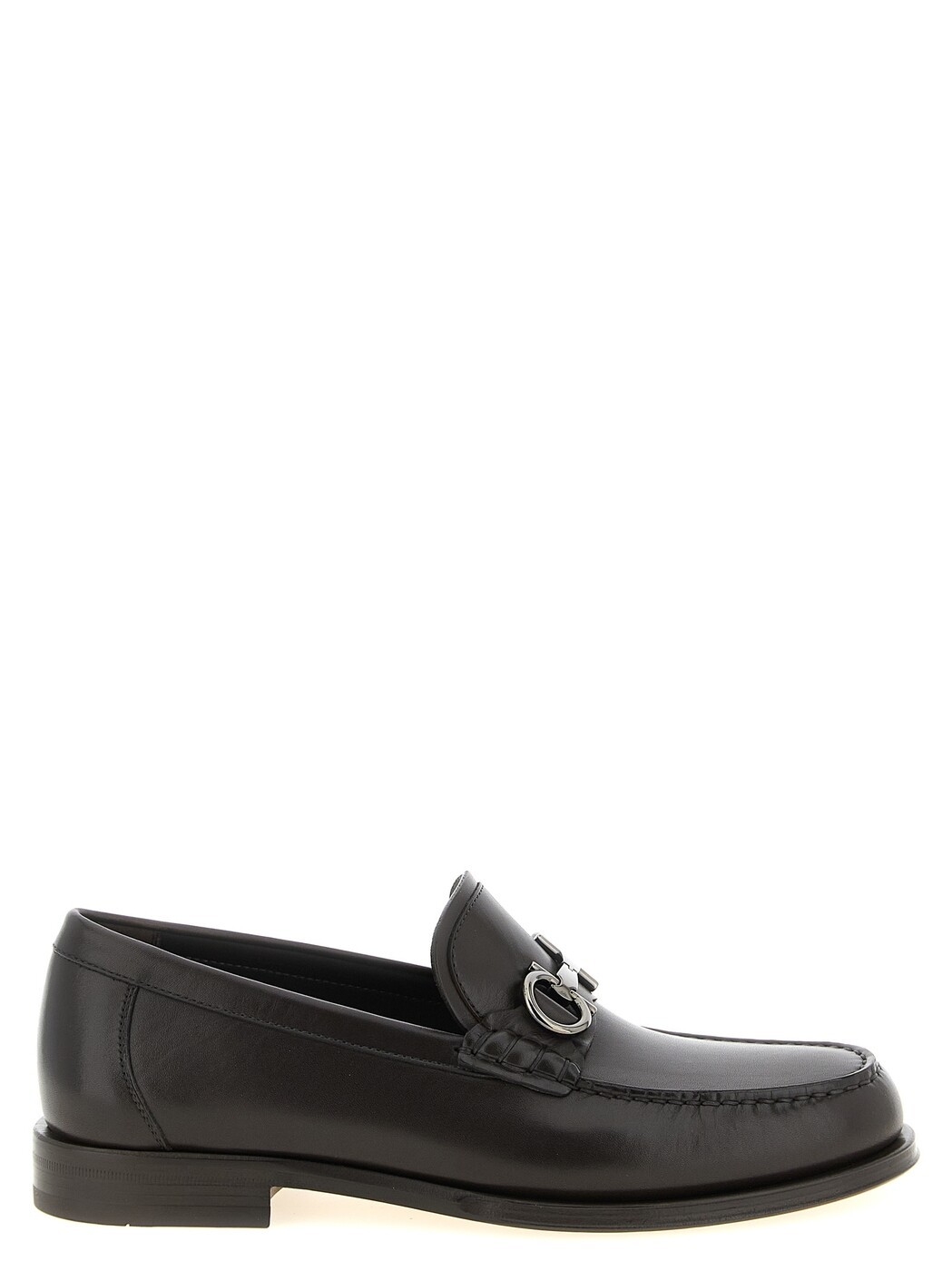 フェラガモ FERRAGAMO 置き目毛革 メンズ 赤銅色 Loafers \u0027Teatro\u0027 loafers 789571TMORO Brown 関税 貨物輸送無料 2026SS ju