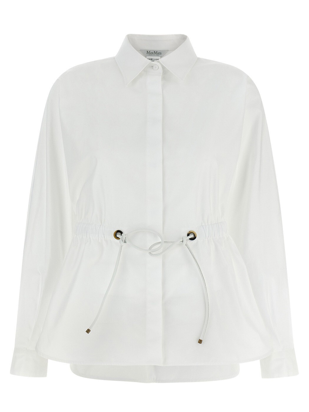 マックス マーラ MAX MARA シャツ レディース ホワイト Shirts 'MxmTazzina' shirt 2611111052600001 White 関税 送料無料 2026SS ju｜BRANDSHOP「il Tesoro」
