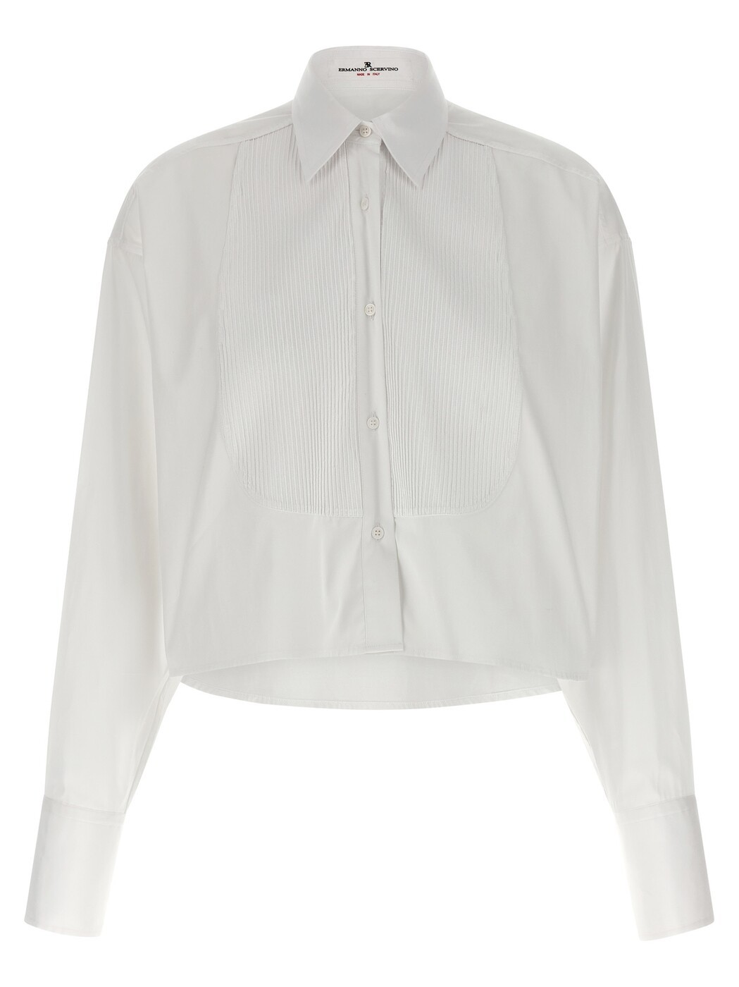 エルマンノ シェルヴィーノ ERMANNO SCERVINO シャツ レディース ホワイト Shirts Plastron shirt D482K384BQP10601 White 関税 送料無料 2026SS ju|BRANDSHOP「il Tesoro」