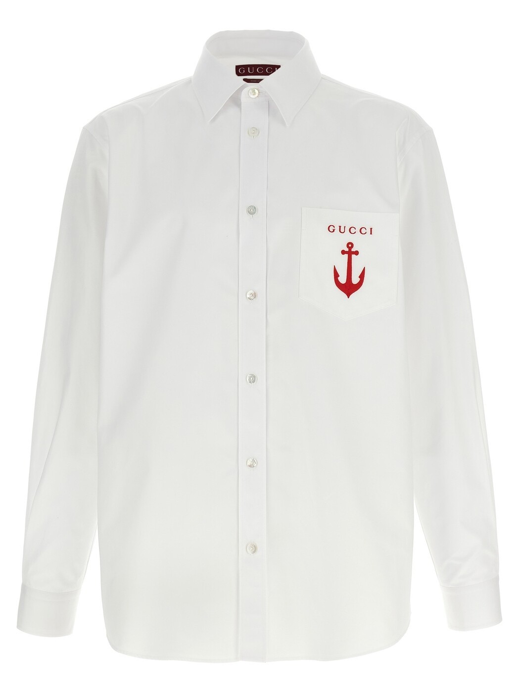 グッチ GUCCI シャツ メンズ ホワイト Shirts Poplin shirt 833294Z7AUX9000 White 関税 送料無料 2025AW ju|BRANDSHOP「il Tesoro」