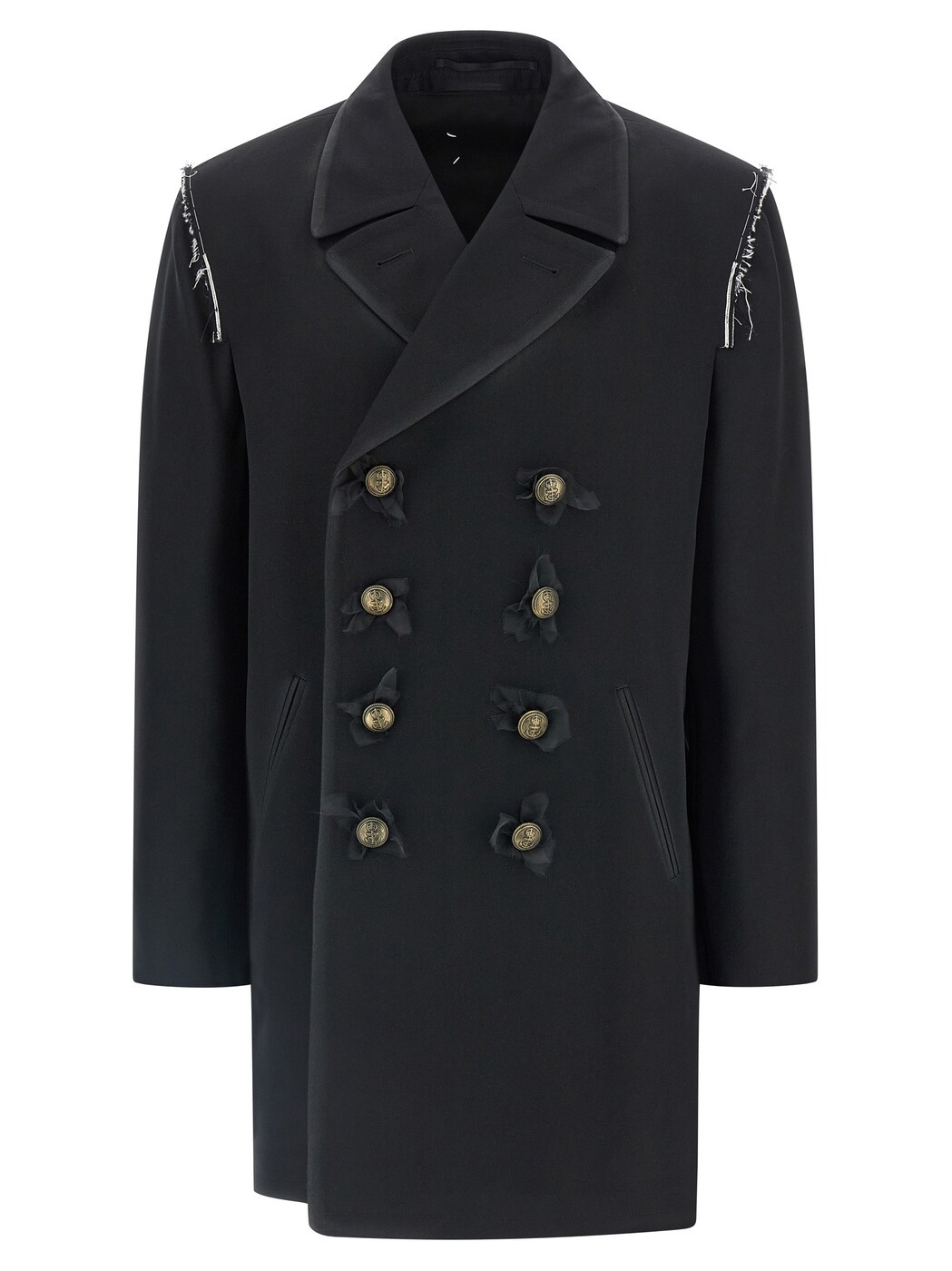 棲み家 マルジェラ MAISON MARGIELA トレンチ 厚地の外套 メンズ 黒いこと Coats and Trench Removable inner coat S50FZ0029MTN112961 Black 関税 貨物輸送無料 2025AW ju
