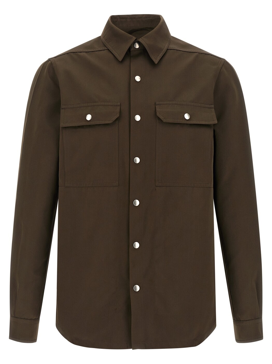 リック オウエンス RICK OWENS シャツ メンズ ブラウン Shirts 'Outershirt' shirt RU01F2729THD78 Brown 関税 送料無料 2026SS ju｜BRANDSHOP「il Tesoro」