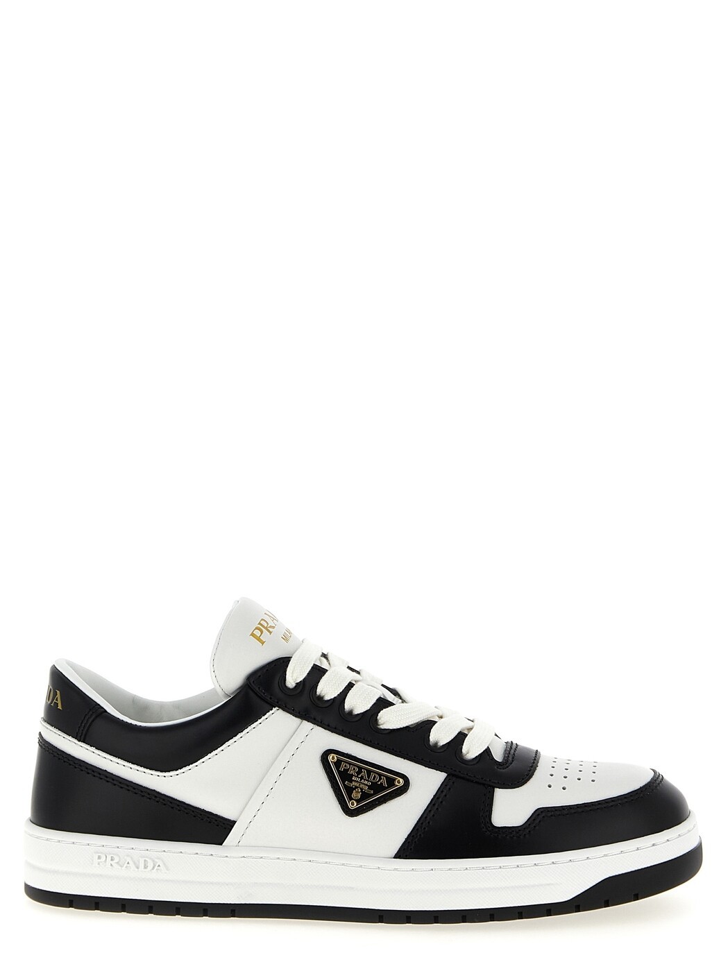 プラダ PRADA スニーカー レディース 白いこと Sneakers \u0027Downtown\u0027 sneakers 1E792MFBE303LPIF0964 White/Black 関税 貨物輸送無料 2026SS ju
