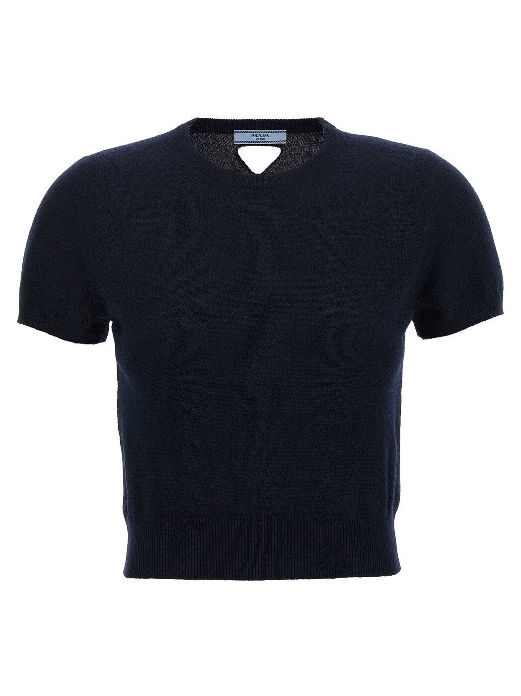 プラダ PRADA セーター ニットウェア レディース ブルー Knitwear Cut-out logo sweater P24R2BSOOO17KCF0008 Blue 関税 送料無料 2025AW ju|BRANDSHOP「il Tesoro」