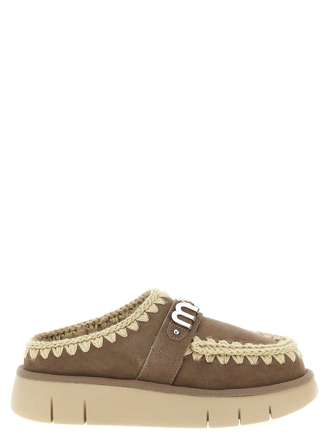 ムー MOU 滑っこいシューズ 滑っこいシューズ レディース 赤銅色 Flat Shoes \u0027Bounce clog\u0027 sabots FW531001AELGRY Brown 関税 貨物輸送無料 2025AW ju