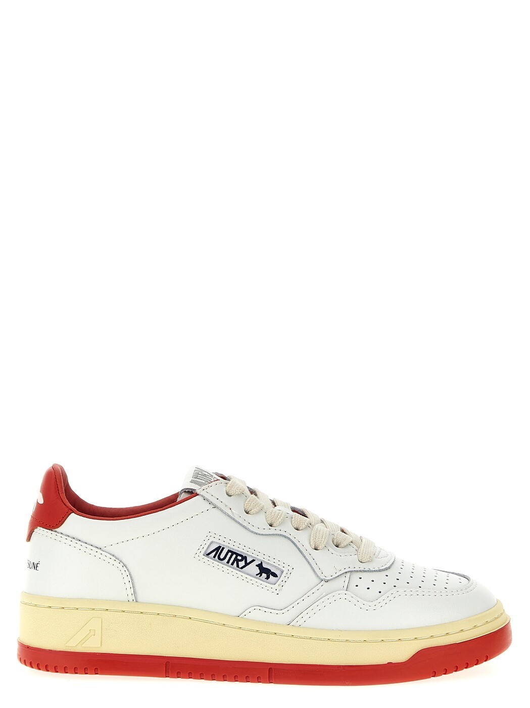 AUTRY スニーカー レディース 赤いこと Sneakers Autry x Maison Kitsune \u0027Medalist Low\u0027 sneakers AULWMK02 Red 関税 貨物輸送無料 2025AW ju