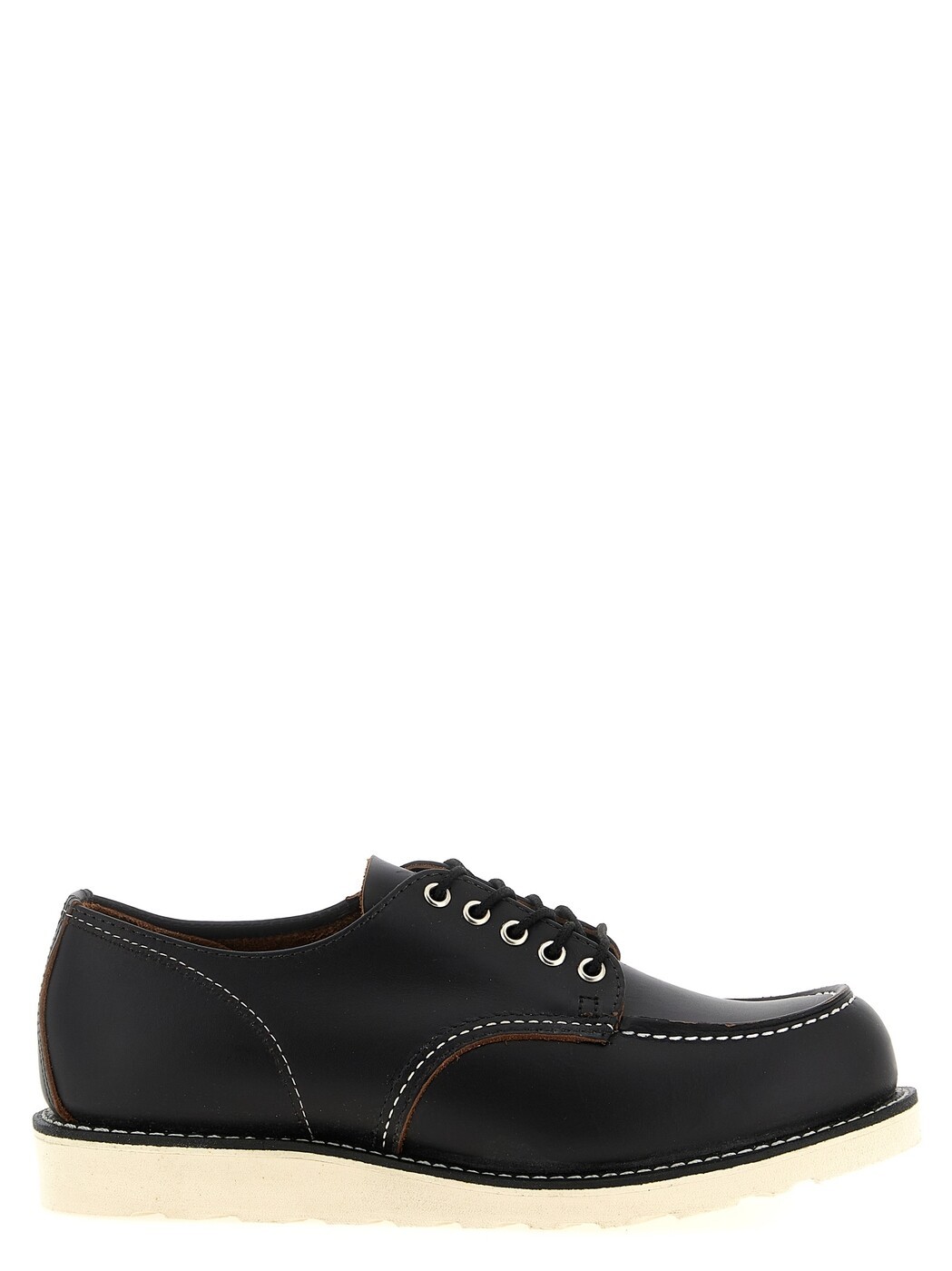 レッドウィング RED WING レースアップシューズ 御召しものシューズ メンズ 黒いこと Lace-up Shoes \u0027Shop Moc Oxford\u0027 lace up shoes 0809D0 Black 関税 貨物輸送無料 2026SS ju