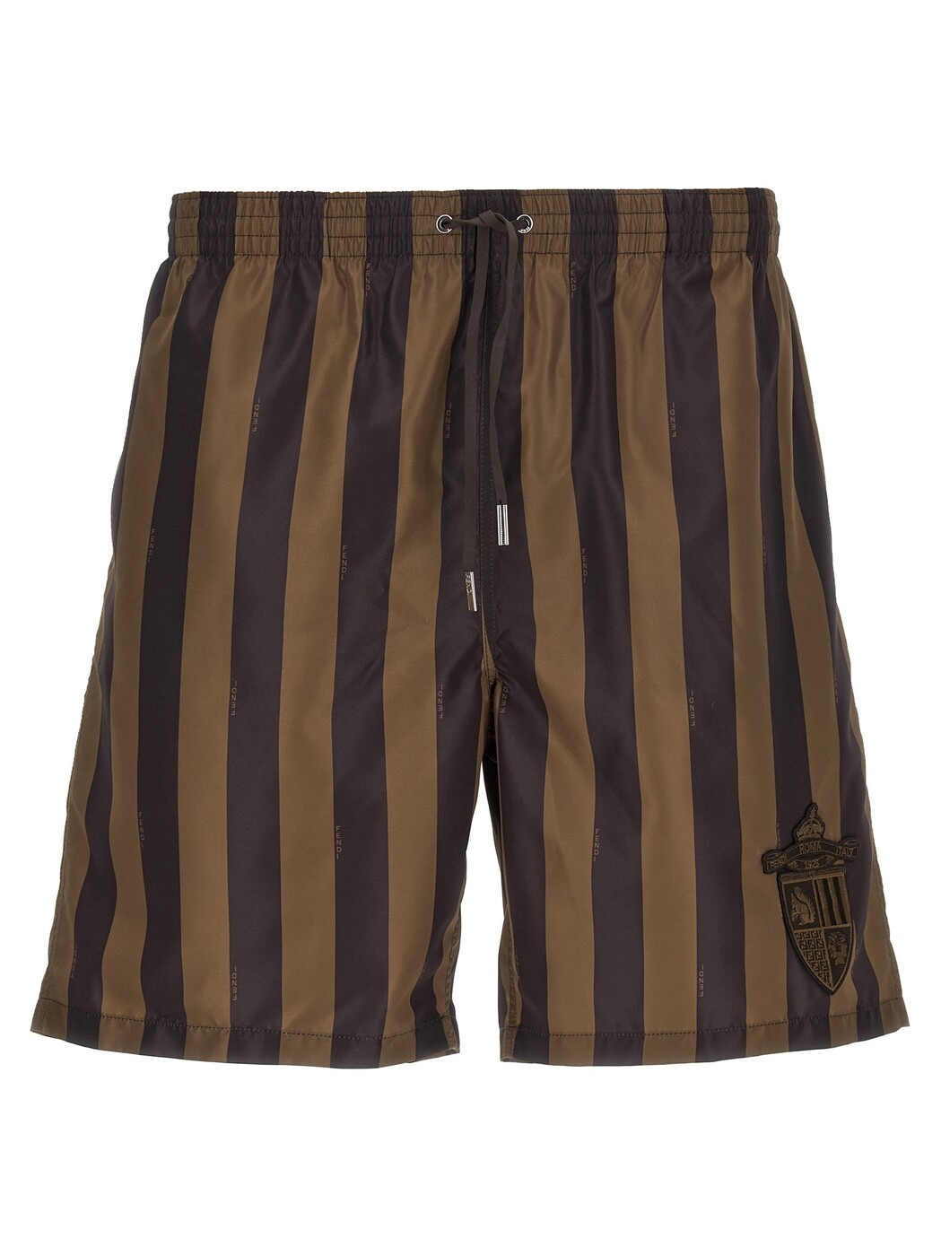 フェンディ FENDI 海水着 スイムウェア メンズ 赤銅色 Swimwear \u0027Fendi Crest\u0027 swimsuit FXB134金8MF13IZ Brown 関税 貨物輸送無料 2025SS ju