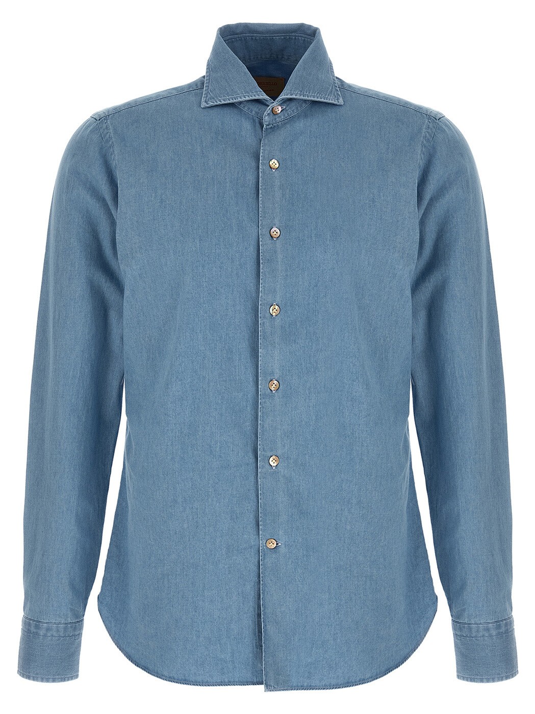 ボリエッロ BORRIELLO シャツ メンズ ブルー Shirts Denim shirt - Passion line 90952 Light Blue 関税 送料無料 2026SS ju
