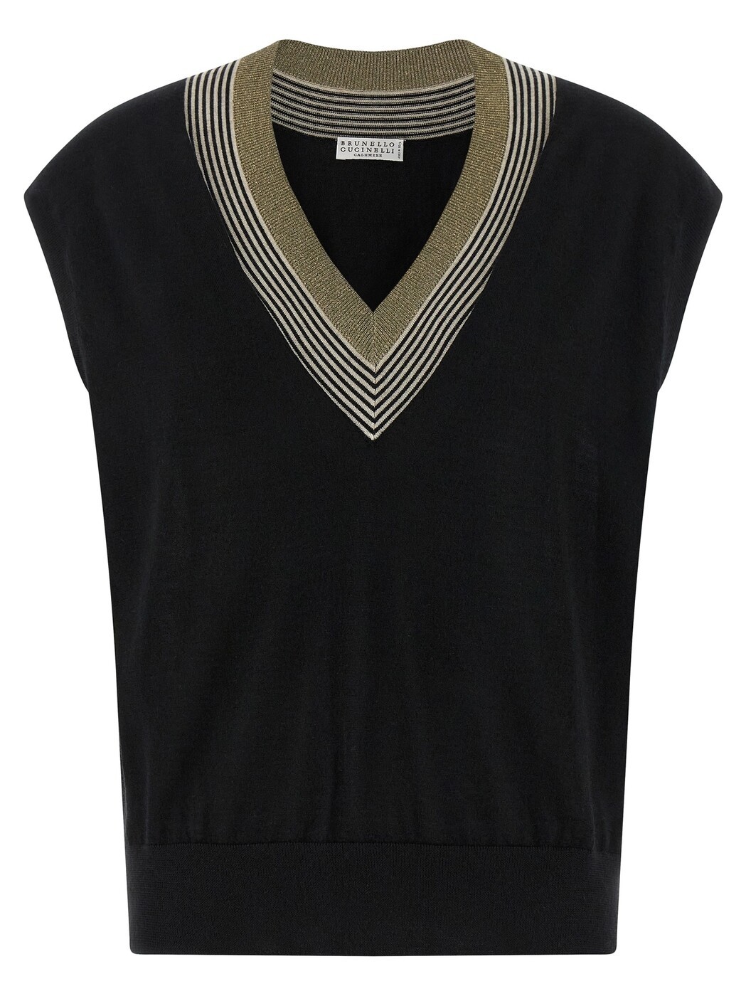 ブルネロクチネリ BRUNELLO CUCINELLI ジレ より良い レディース 黒いこと Vests \u0027Sparkling Neckline\u0027 vest M13836712CDN23 Black 関税 貨物輸送無料 2026SS ju
