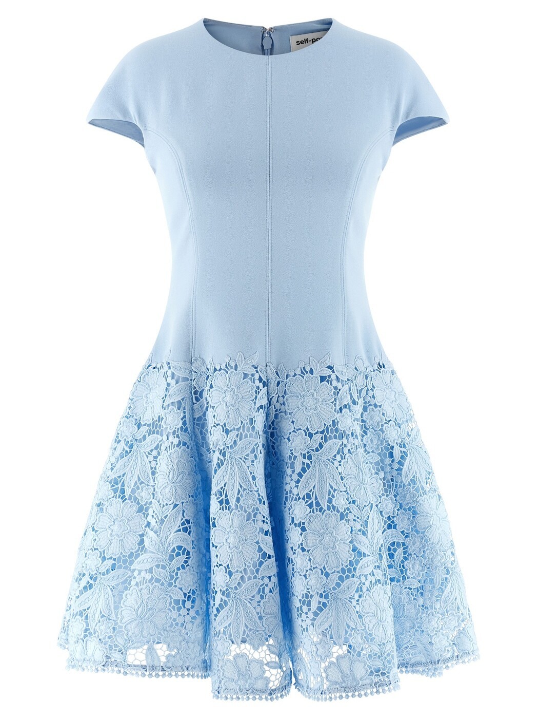 セルフ ポートレート SELF PORTRAIT ワンピース ドレス レディース ブルー Dresses 'Blue Crepe Lace' dress SS26095SBLBLUE Light Blue 関税 送料無料 2026SS ju|BRANDSHOP「il Tesoro」
