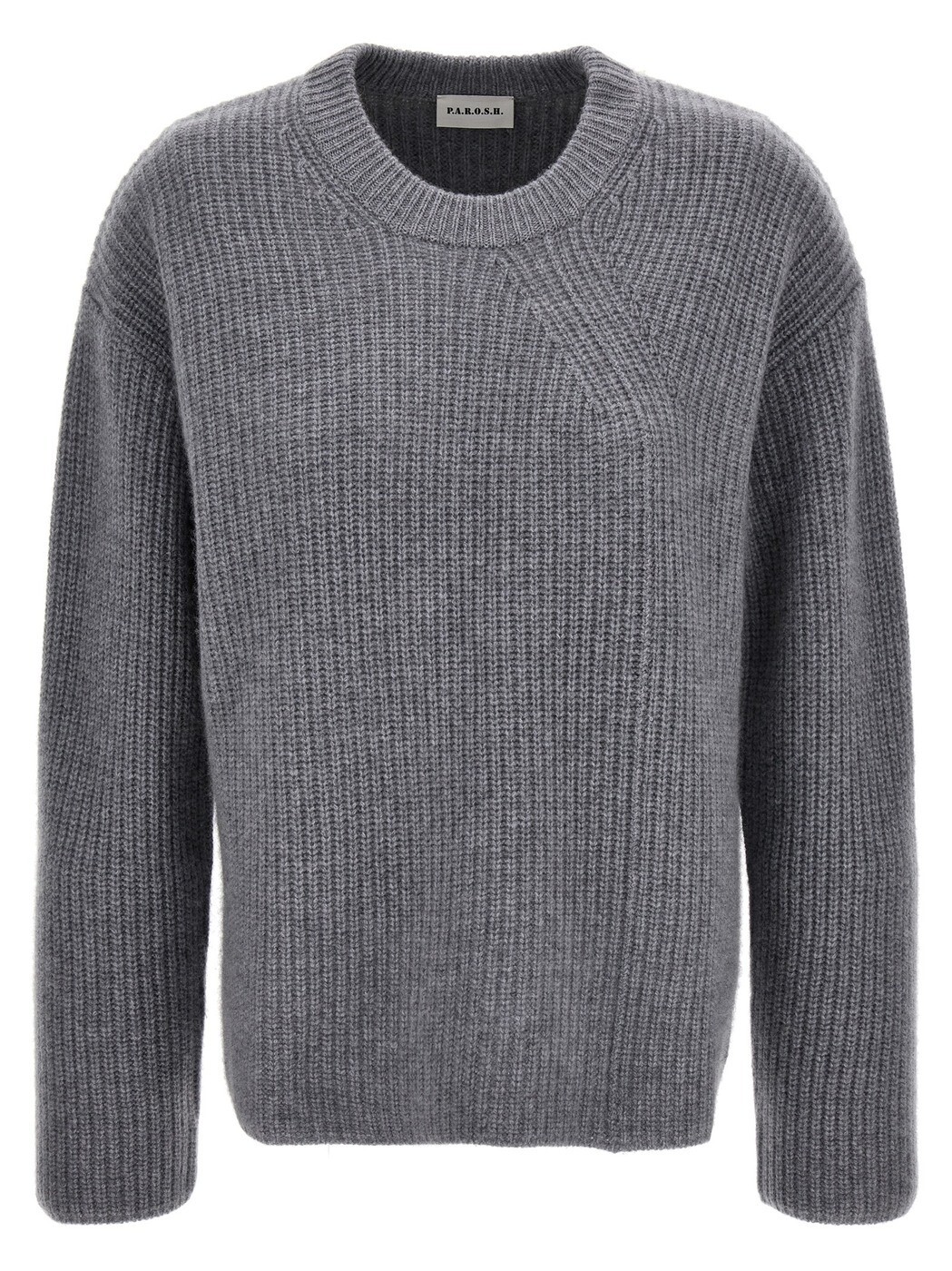 パロシュ P.A.R.O.S.H. スウェーター 編み物御召しもの レディース 薄墨色 Knitwear Cashmere sweater D540757WANT018 Gray 関税 貨物輸送無料 2023AW ju