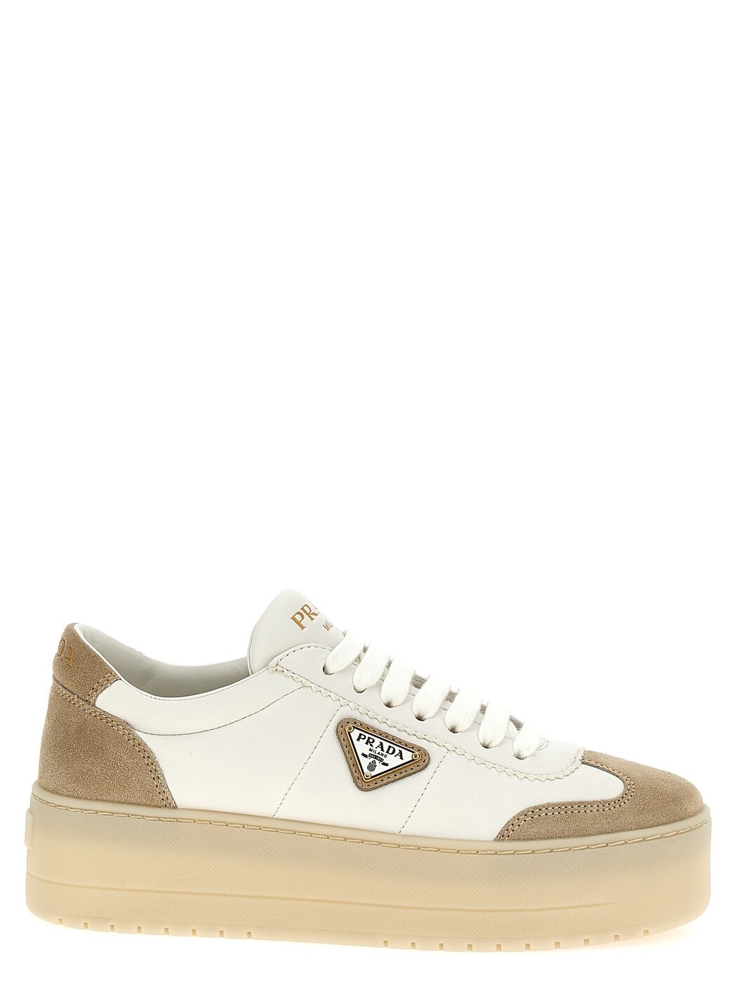 プラダ PRADA スニーカー レディース ベージュ Sneakers \u0027Downtown Bold\u0027 sneakers 1E928NF050Y5TF0HEN Beige 関税 貨物輸送無料 2025SS ju