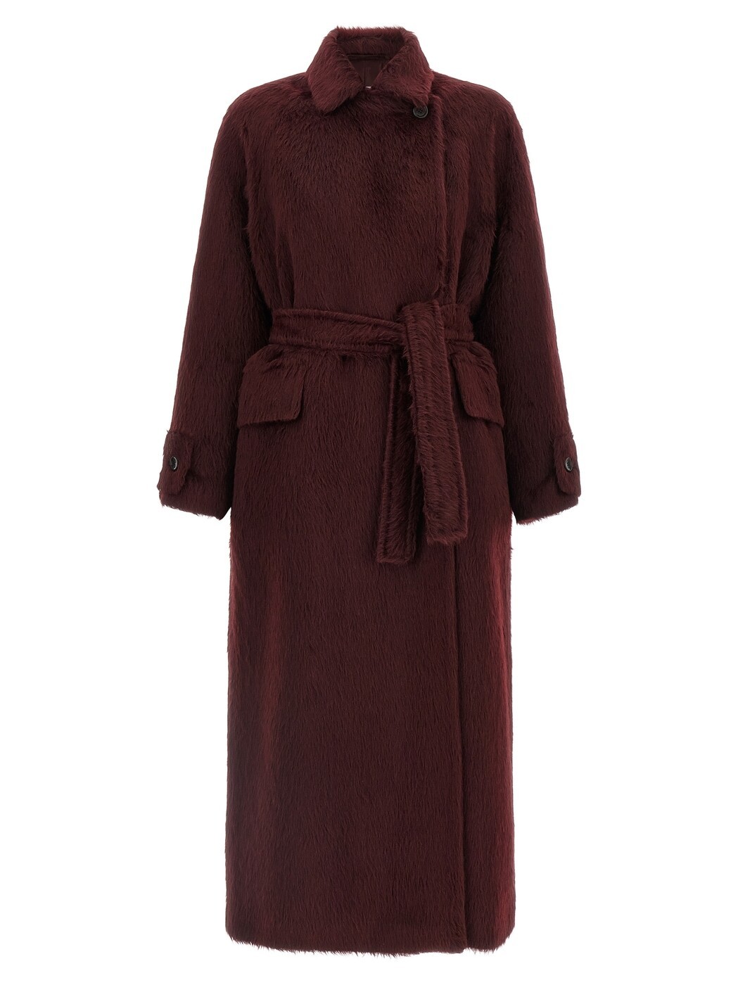マックス パンパノウサギ MAX MARA トレンチコート 厚地の外套 レディース 赤いこと Coats and trench coats \u0027Albata1234\u0027 coat 2521016373600003 Bordeaux 関税 貨物輸送無料 2025AW ju