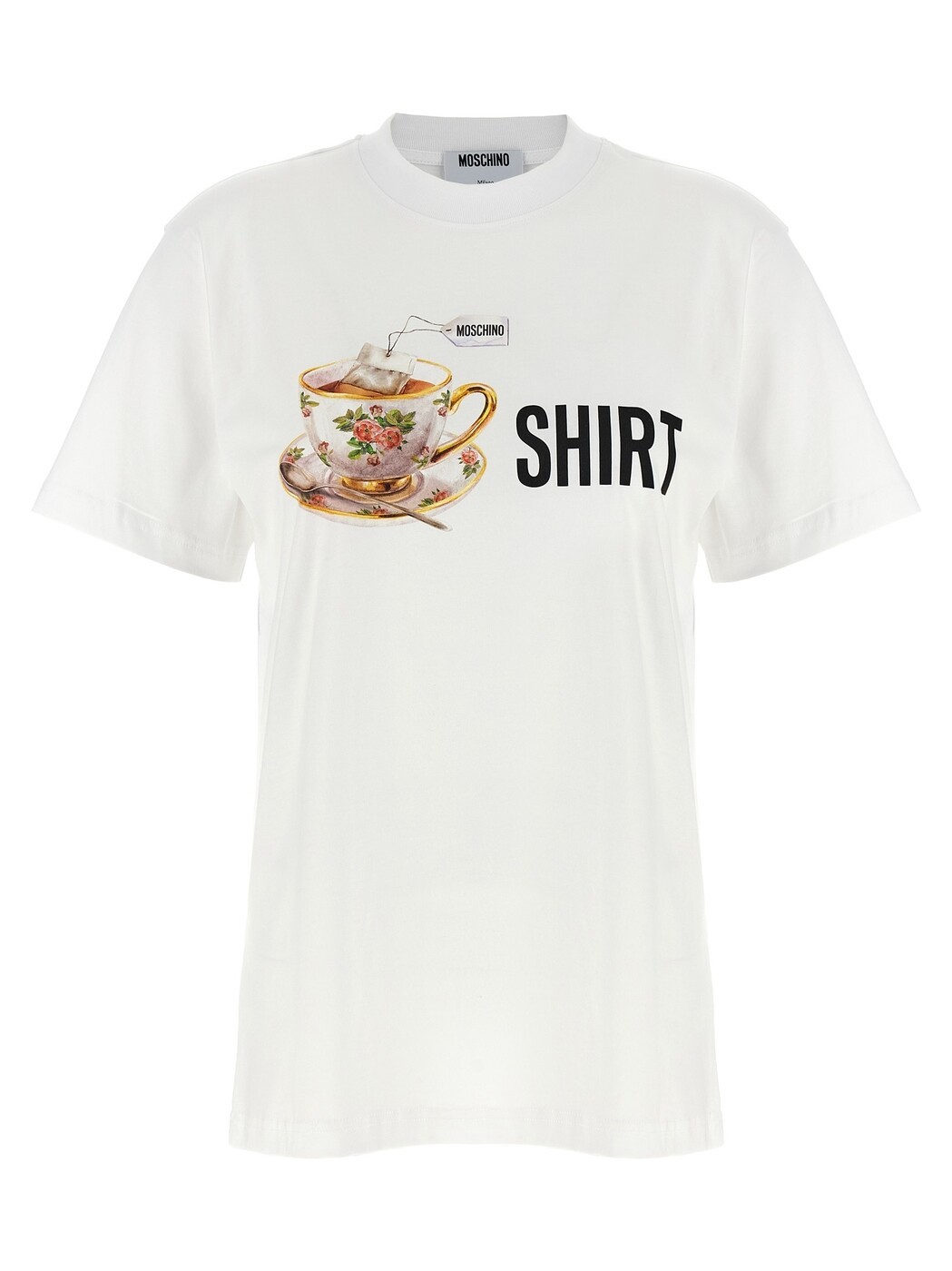 モスキーノ MOSCHINO スポーツシャツ プルオーバー レディース 白いこと T-shirts and polo shirts Printed T-shirt V072255411001 White 関税 貨物輸送無料 2025AW ju
