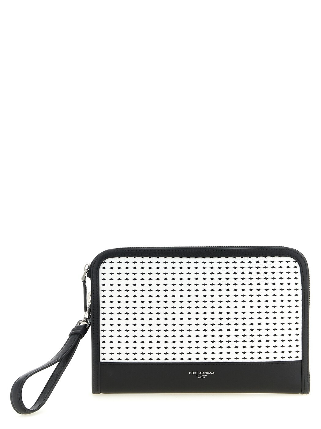 ドルチェ\u0026ガッバーナ DOLCE\u0026GABBANA クラッチペダル御徒面子 メンズ 白いこと Clutch and Wristlets Bags \u0027Atene\u0027 clutch BM2528AN41989690 White/Black 関税 貨物輸送無料 2026SS ju