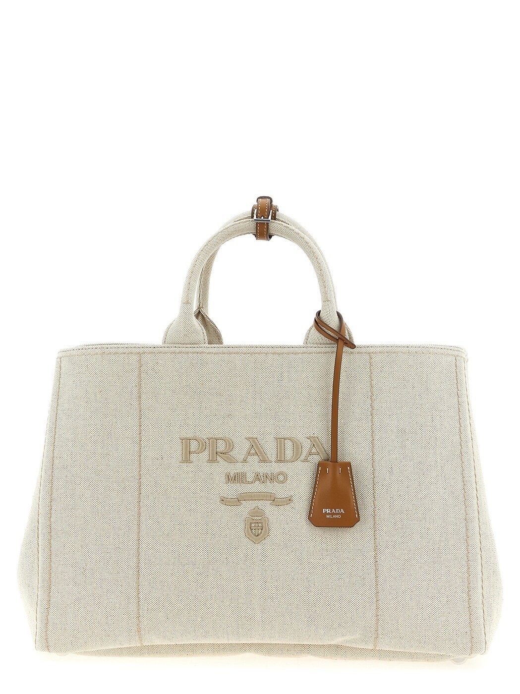 プラダ PRADA トートバッグ メンズ ベージュ Tote bags Extra large \u0027Prada Jardiniere\u0027 shopping bag 2VG131VOOO2CX9F0018 Beige 関税 貨物輸送無料 2025AW ju