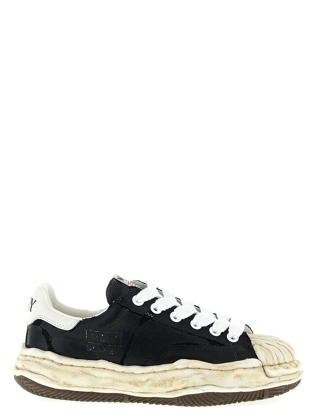 棲み家 ミハラヤスヒロ MAISON MIHARA YASUHIRO スニーカー メンズ 黒いこと Sneakers \u0027Blakey\u0027 sneakers A15FW727BLACK Black 関税 貨物輸送無料 2025AW ju