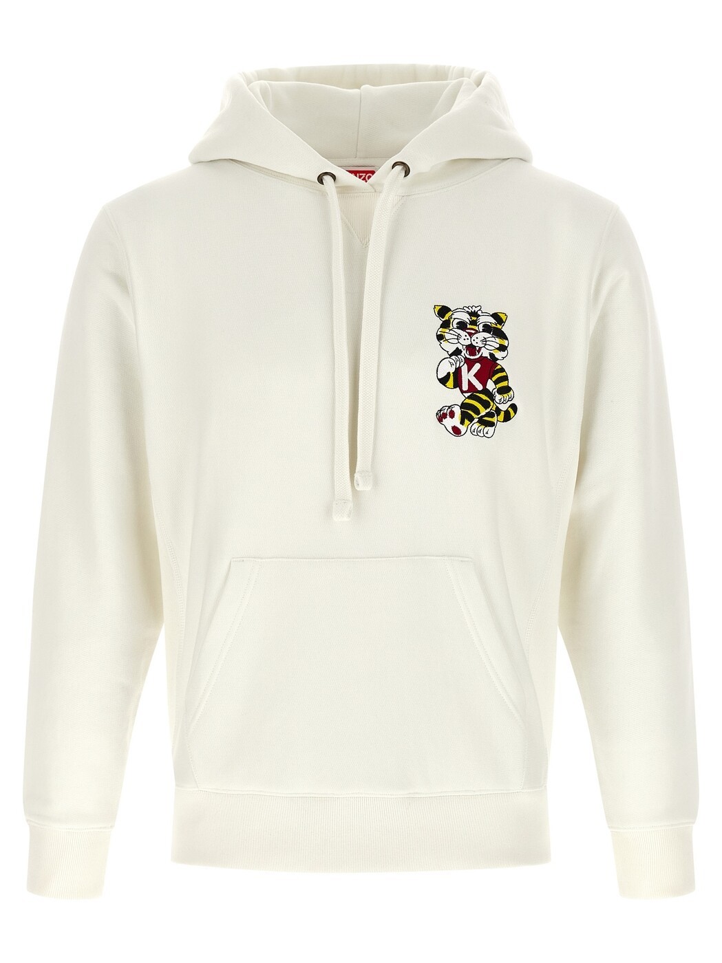 ケンゾー KENZO 調教師 レディース 白いこと Sweatshirts \u0027Wild Tiger Embroidered\u0027 hoodie FG52HO2084MJ02 White 関税 貨物輸送無料 2026SS ju