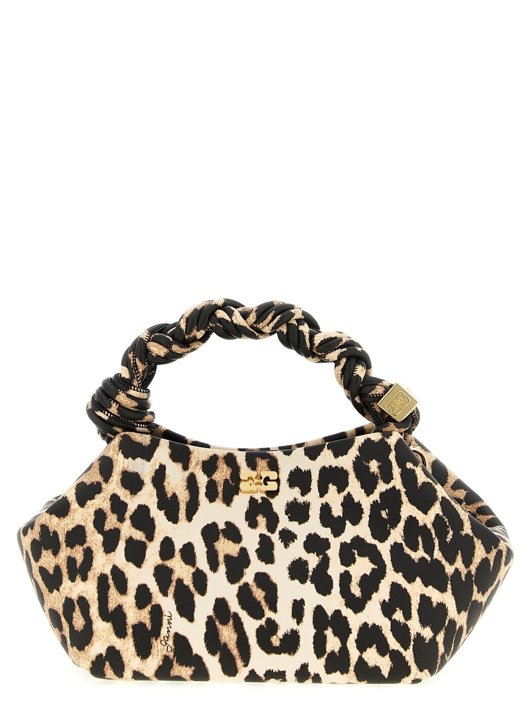 ガニー GANNI 御徒面子 レディース 赤銅色 Business bags \u0027Small Bou Bag Leopard\u0027 handbag B2100039859 Brown 関税 貨物輸送無料 2026SS ju