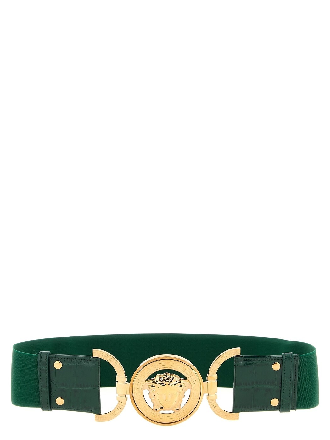 ヴェルサーチ VERSACE 三尺帯 レディース 緑であること Belts \u0027Medusa \u002795\u0027 elastic belt 10165331A170561GJ1V Green 関税 貨物輸送無料 2026SS ju