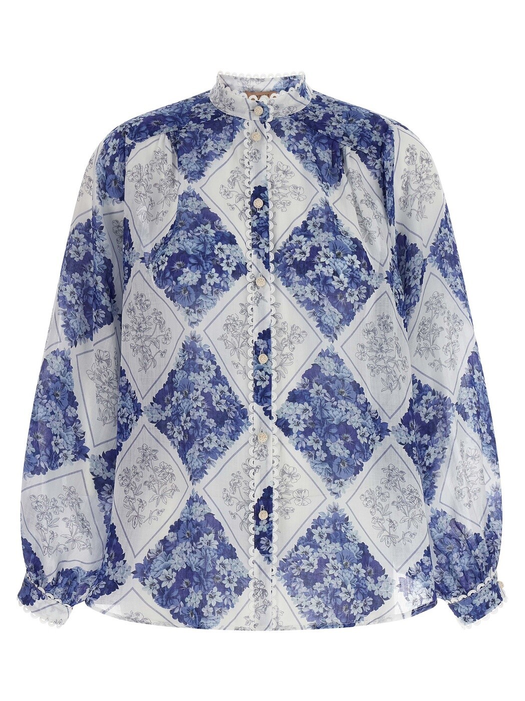 ツイン セット TWIN SET シャツ レディース ブルー Shirts Ramie shirt 261TP213E13405 Blue 関税 送料無料 2026SS ju|BRANDSHOP「il Tesoro」