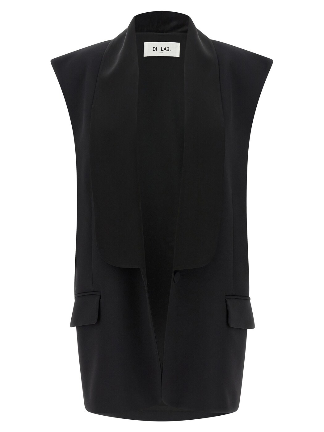 DI.天使の都市3 PARI\u0027 ジレ より良い レディース 黒いこと Vests Tuxedo vest G021NERO Black 関税 貨物輸送無料 2026SS ju