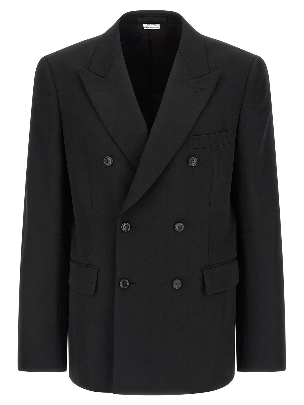 コムデギャルソン オム プリュス COMME DES GARCONS HOMME PLUS ジャケット メンズ ブラック Jackets Double-breasted blazer PZJ0111 Black 関税 送料無料 2026SS ju